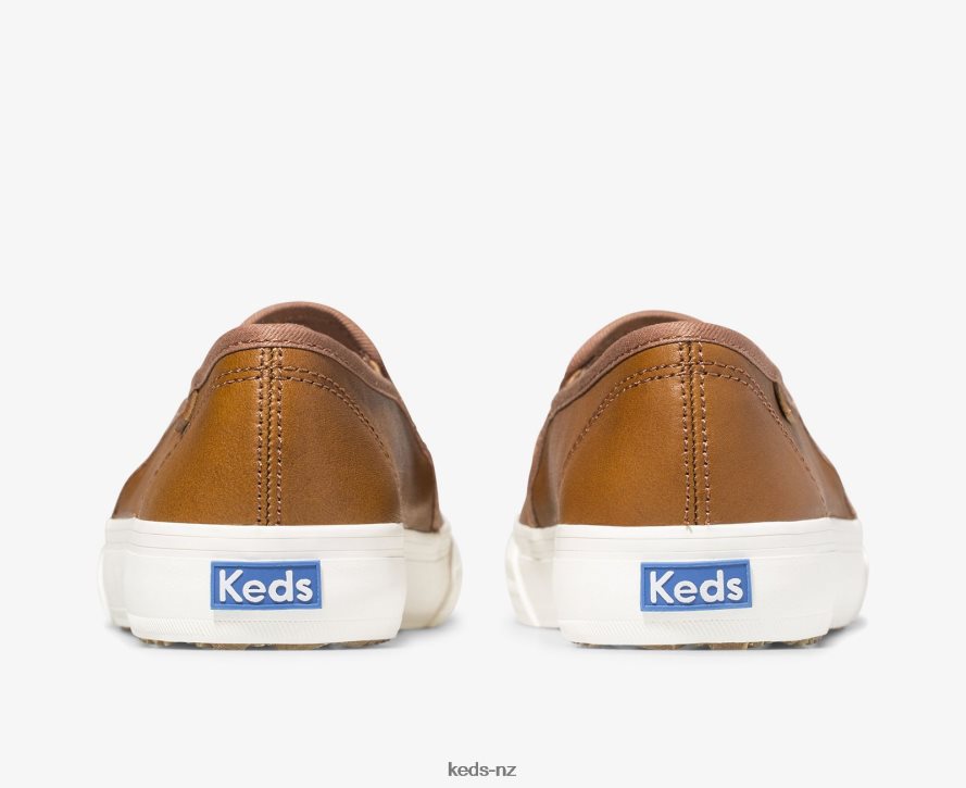 keds double decker leather cognac